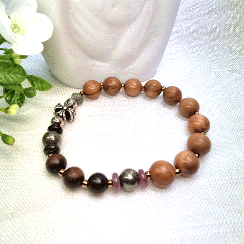 벽조목 올리브 1단 묵주팔찌