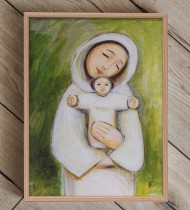 생명의 어머니 (액자에 캔버스/145*195)