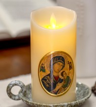 영원한 도움의 성모 LED 기도초