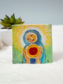 성모성심 (도자기 86*86mm)