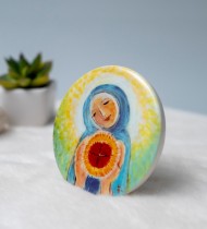 성모성심 (도자기/100mm)