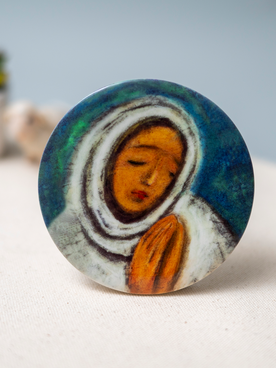 전구의 성모_(도자기/100mm)